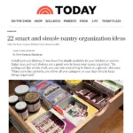 article Today.com 22 smart and simple pantry organization ideas